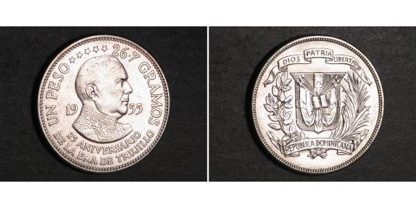 1 Peso República Dominicana Plata 