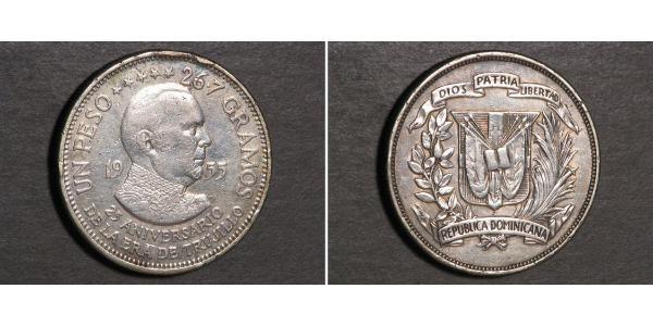 1 Peso República Dominicana Plata 