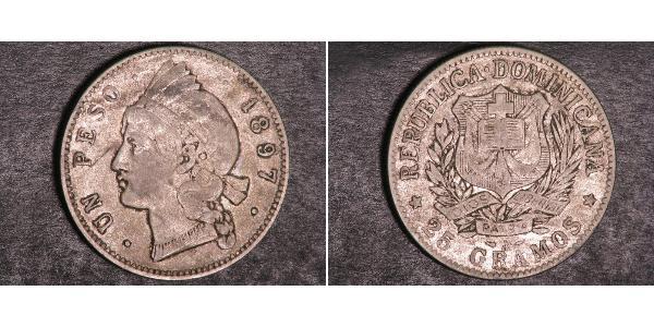 1 Peso República Dominicana Plata 