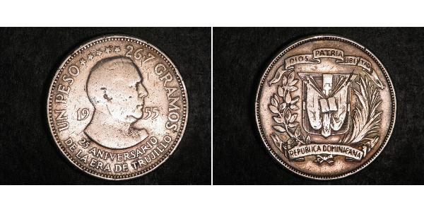 1 Peso República Dominicana Plata 