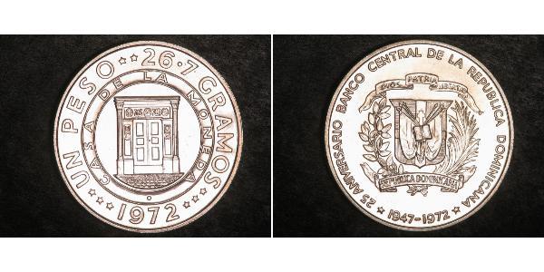 1 Peso República Dominicana Plata 