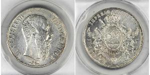 1 Peso Segundo Imperio Mexicano (1864 - 1867) Plata Maximilian I of Mexico (1832 - 1867)