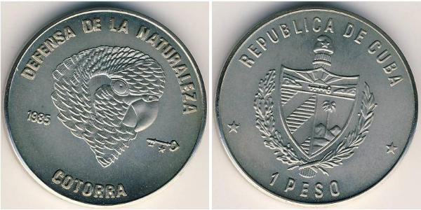 1 Peso Cuba Rame/Nichel 