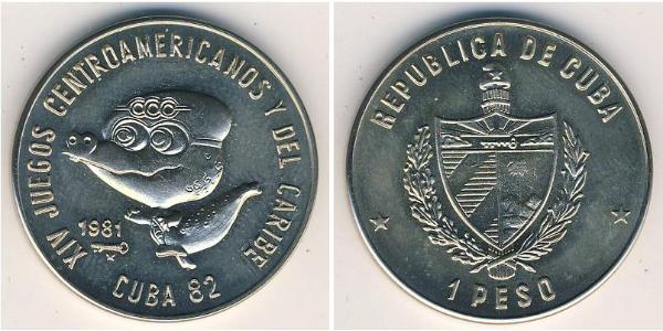 1 Peso Cuba Rame/Nichel 