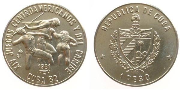 1 Peso Cuba Rame/Nichel 