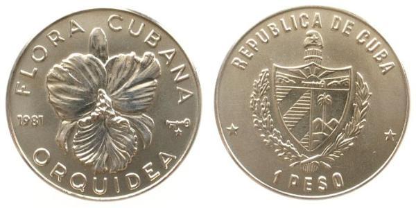 1 Peso Cuba Rame/Nichel 