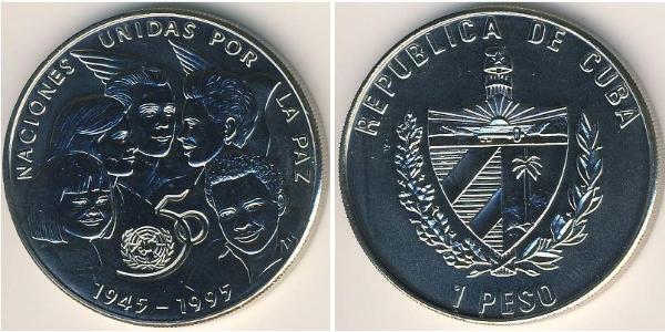 1 Peso Cuba Rame/Nichel 