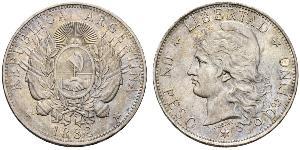 1 Peso Argentinien (1861 - ) Silber 
