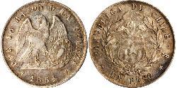 1 Peso Chile Silber 