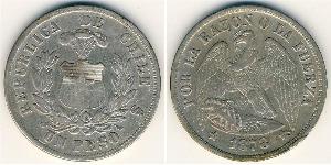 1 Peso Chile Silber 