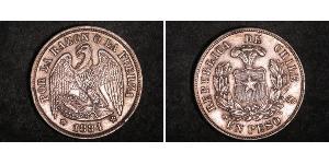 1 Peso Chile Silber 