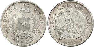 1 Peso Chile Silber 