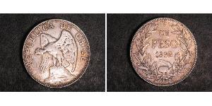 1 Peso Chile Silber 