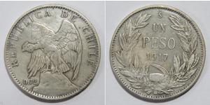 1 Peso Chile Silber 