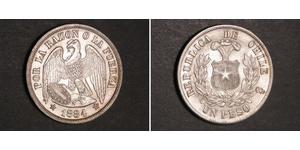 1 Peso Chile Silber 