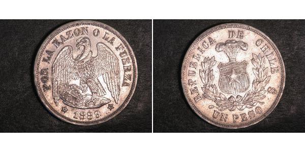 1 Peso Chile Silber 