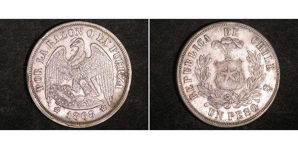1 Peso Chile Silber 