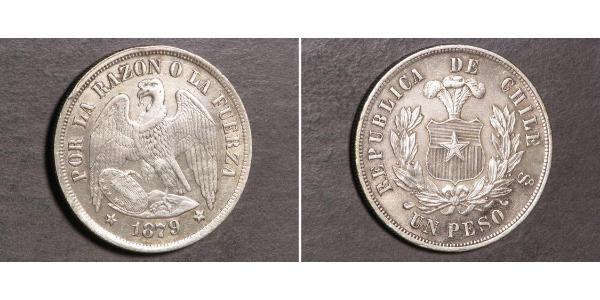 1 Peso Chile Silber 