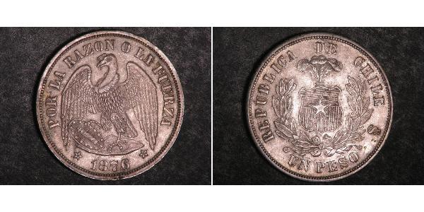 1 Peso Chile Silber 