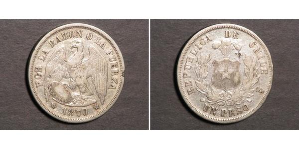 1 Peso Chile Silber 