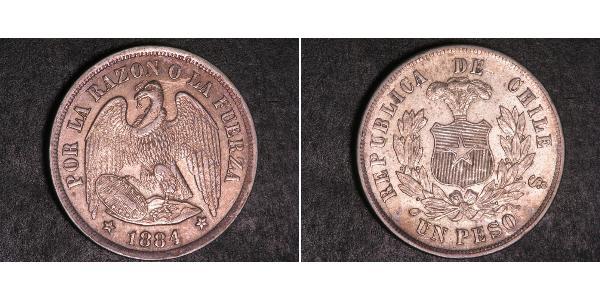 1 Peso Chile Silber 
