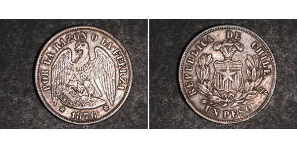 1 Peso Chile Silber 