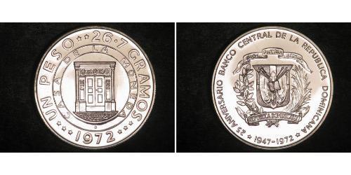 1 Peso Dominikanische Republik Silber 