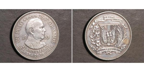 1 Peso Dominikanische Republik Silber 