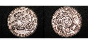 1 Peso Guatemala Silber 
