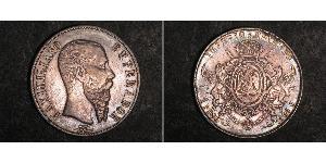1 Peso Kaiserreich Mexiko (1864 - 1867) Silber Maximilian I of Mexico (1832 - 1867)