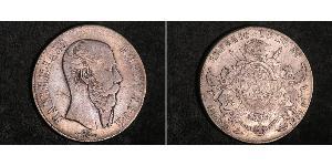 1 Peso Kaiserreich Mexiko (1864 - 1867) Silber Maximilian I of Mexico (1832 - 1867)