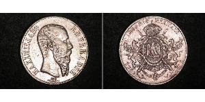 1 Peso Kaiserreich Mexiko (1864 - 1867) Silber Maximilian I of Mexico (1832 - 1867)