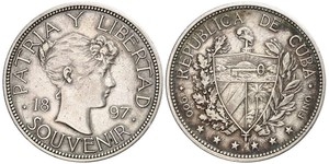 1 Peso Kuba Silber 