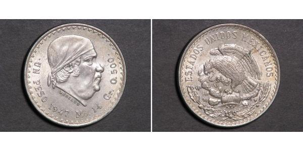 1 Peso Mexiko Silber 