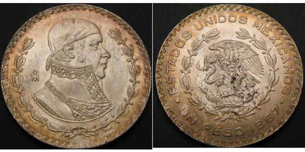 1 Peso Mexiko Silber 