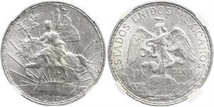1 Peso Mexiko (1867 - ) Silber 