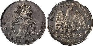 1 Peso Mexiko (1867 - ) Silber 