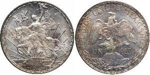 1 Peso Mexiko (1867 - ) Silber 