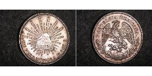 1 Peso Mexiko (1867 - ) Silber 