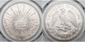 1 Peso Mexiko (1867 - ) Silber 