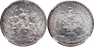 1 Peso Mexiko (1867 - ) Silber 