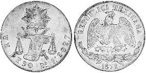 1 Peso Mexiko (1867 - ) Silber 