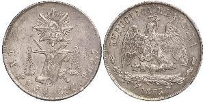 1 Peso Mexiko (1867 - ) Silber 