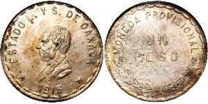 1 Peso Mexiko (1867 - ) Silber 