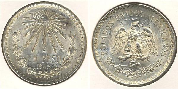 1 Peso Mexiko (1867 - ) Silber 