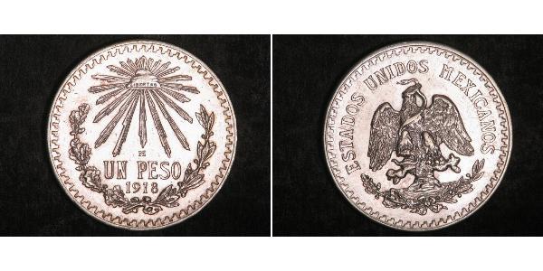 1 Peso Mexiko (1867 - ) Silber 