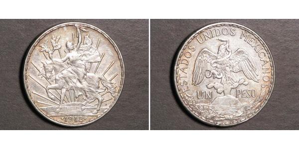 1 Peso Mexiko (1867 - ) Silber 