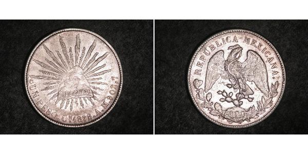 1 Peso Mexiko (1867 - ) Silber 
