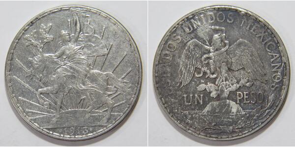 1 Peso Mexiko (1867 - ) Silber 