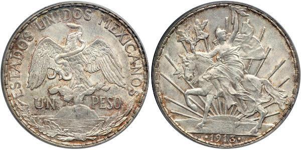 1 Peso Mexiko (1867 - ) Silber 